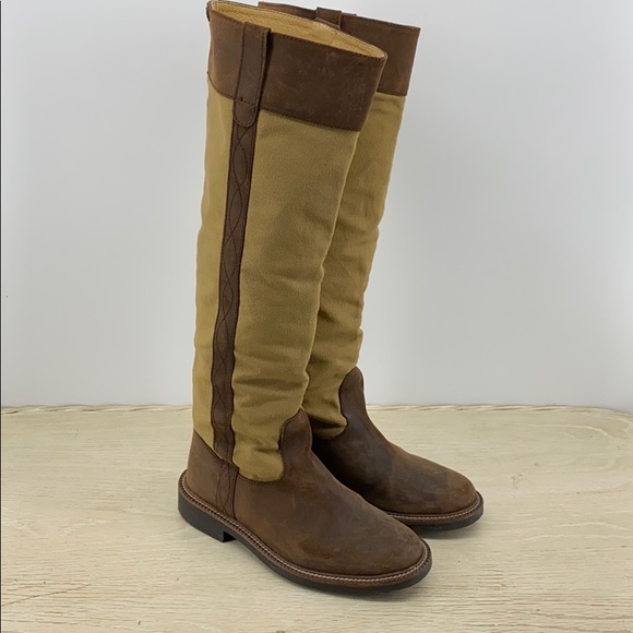 Camper Shoes | Camper Otk Tall Canvas Leather Boots Sz 35 Usbin2 | Color: Brown/Tan | Size: 5 | Stinkyface09's Closet